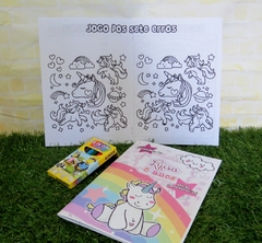 15 kits colorir revistinhas unicornio com giz e atividades lembrancinha unicórnios na internet