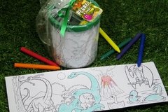 15 canecas com giz e desenhos Dinossauros completas - loja online