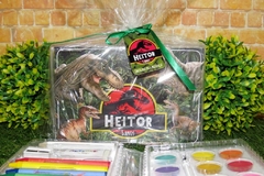 Kit com 5 estojos de pintura lembrancinha dinossauros com 31 Itens completo - comprar online