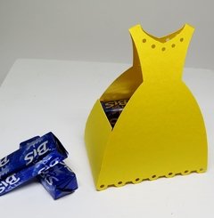 Kit com 20 caixinhas - vestido amarelo - comprar online