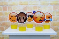 Kit 10 tubetes Emoji lembrancinha emoticon na internet
