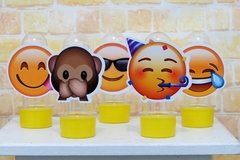 Kit 10 tubetes Emoji lembrancinha emoticon