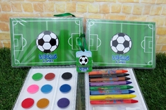 Kit com 8 estojos de pintura lembrancinha Futebol com 31 itens completo - loja online