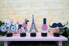 Kit 10 tubetes Paris com aplique 3D - loja online