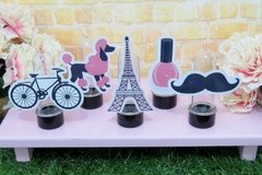 Kit 15 tubetes Paris com aplique 3D