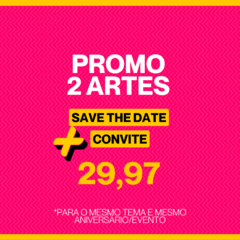 Kit promo arte Save The Date e Convite virtual artes digitais para whatsapp