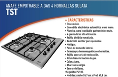 Anafes Sulata IV a gas TST - comprar online