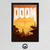 Cuadro Doom Ilustrado Juegos Arcade Gamer 20x30 Mad