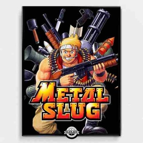 Cuadro Metal Slug Gamer Arcade Retro Juegos 30x40 Slim