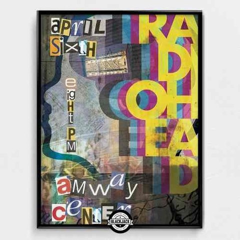 Cuadro Radiohead Rock Decoracion Musica 40x50 Slim