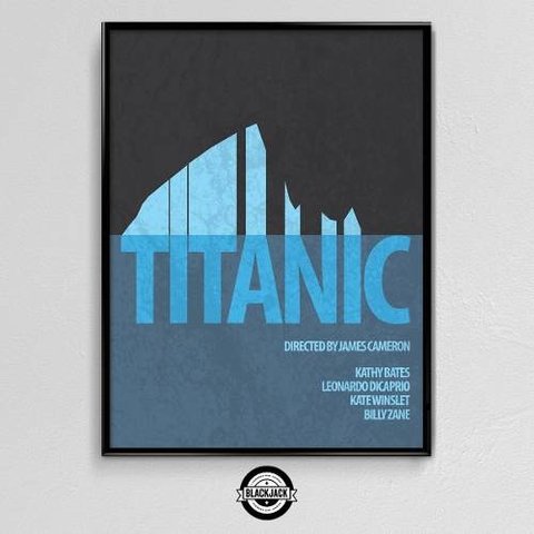 Cuadro Pelicula Titanic Cine Decoracion Regalo 30x40 Slim