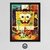 Cuadro Bob Esponja Poster Diseño Vintage Series 40x50 Mad