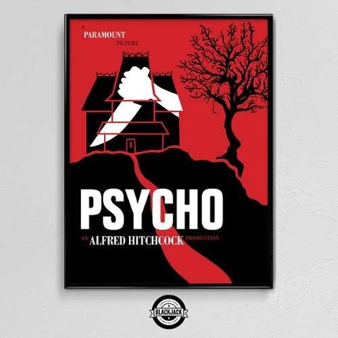 Cuadro Psycho Decoracion Retro Cine 40x50 Slim