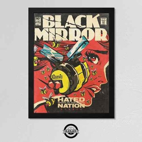 Cuadro Black Mirror Decoracion Series 40x50 Mad