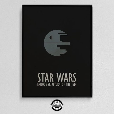 Cuadro Star Wars Decoracion Retro Cine 30x40 Slim