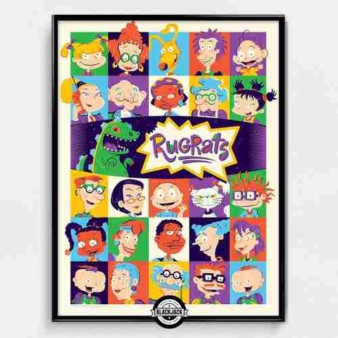 Cuadro Rugrats Infantil Series Decoracion 40x50 Slim