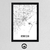 Cuadro Mapa Ciudades Venecia 20x30 Mad