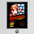 Cuadro Super Marios Bros Retro Nintendo Arcade Gamer 30x40 Mad