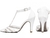 sapato scarpin salto fino branco com strass noiva - comprar online
