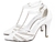 sapato scarpin salto fino branco com strass noiva - Sapatos e Acessórios de Noivas - Ateliê Lelê Noivas