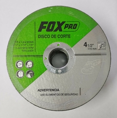 Disco de Corte Amoladora Metal FOXPRO 115x1x22 mm