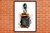 quadro decorativo moldura laqueada com vidro Jack Daniels Aquarela
