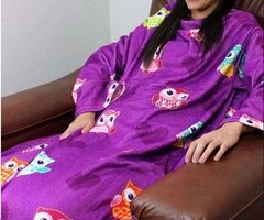 Cobertor Com Mangas Coruja Corujinhas - comprar online