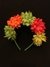 Vincha Fluo 5 Flores Multicolor
