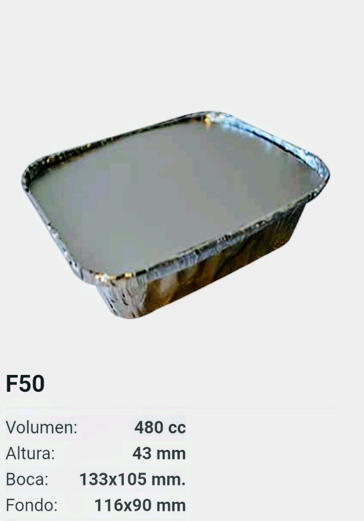 Bandeja Aluminio para Hamburguesa