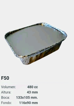 Bandeja Aluminio F75 x 100 un - comprar online