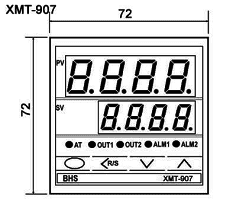 Controlador de Temperatura Micro Processado BHS 72X72 XMT-907-R (Saída Relé com 1 Alarme) - comprar online