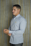 CAMISA PREMIUM MICROXADREZ PRETO E BRANCO ML