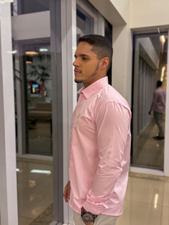 Camisa Premium Rosa ML - comprar online