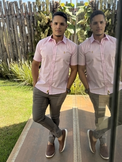 Camisa Premium Rosa MC - loja online