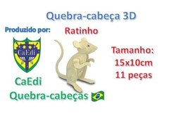 Quebra-cabeça 3D: Ratinho