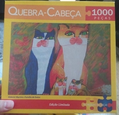 Quebra-cabeça 1.000 peças - Familia de Gatos
