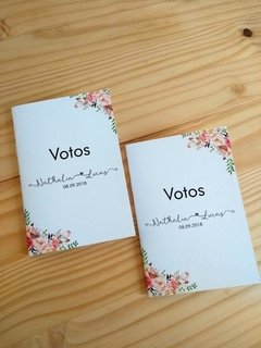 Caderninho de Votos floral - comprar online