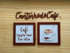 Lettering Cantinho do Café e Quadrinhos - comprar online