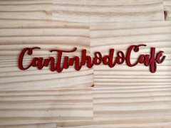 Lettering Cantinho do Café Vermelho