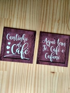 Lettering Cantinho do Café + quadrinhos - comprar online