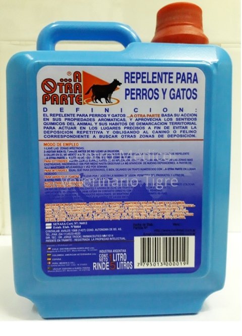 Repelente para perros y gatos ... A otra parte. Concentrado por 1 litro - comprar online