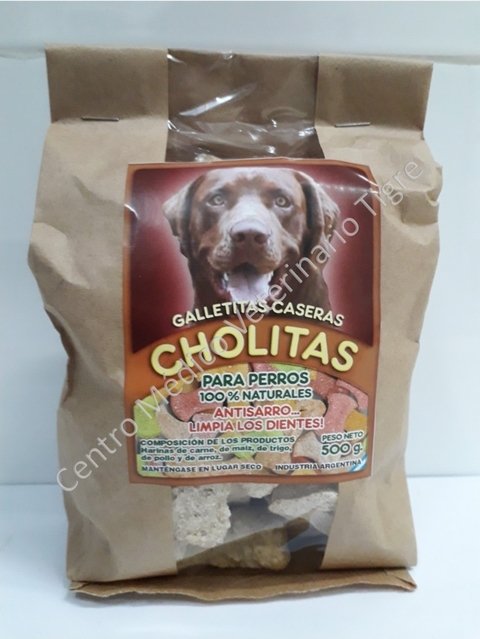 Galletitas Caseras Cholitas por 500 gramos para perros 100 % naturales Antisarro... Limpia los dientes!