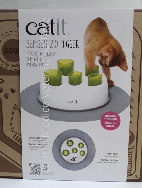Comedero Interactivo para gatos Senses 2.0 Digger. Marca Catit.