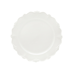 Conjunto 06 pratos sobrem Porcelana Fancy Branco