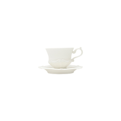 Cj 06 Xicaras de Cafe Fancy Porcelana Branco - comprar online