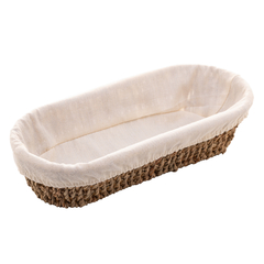 Cesta oval de sisal com forro p na internet