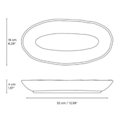 Travessa oval funda G orgânico New White - comprar online