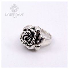 Anillo Flor / Rosa Plata 925 (electro) - NOTRE DAME JOYAS