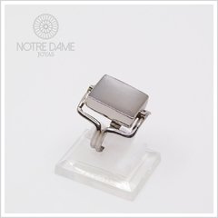 Anillo Rectangular con Piedra Reversible Plata Peruana 950 - tienda online