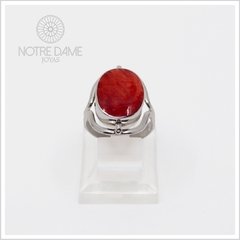 Anillo Ovalado con Piedra Reversible Plata Peruana 950 - comprar online